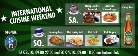 INTERNATIONAL CUISINE WEEKEND